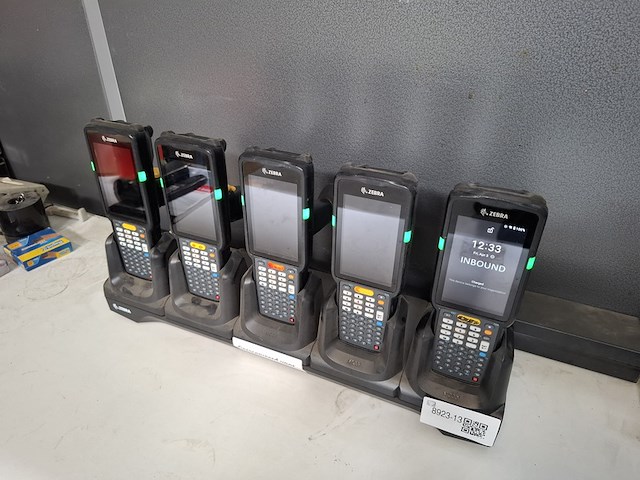 5x handheld met laadstation zebra, mc330l - afbeelding 6 van  7