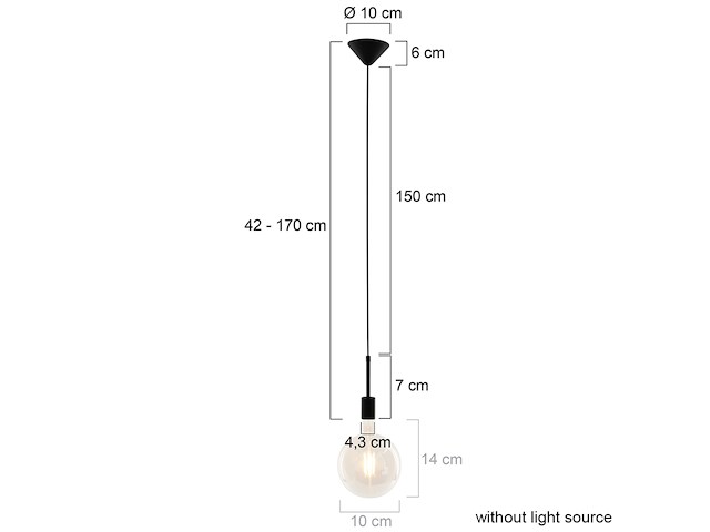 5x hanglamp minimalics mexlite, 2701zw, zwart, nieuw in doos - afbeelding 3 van  4