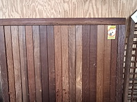 5x hardhouten tuinschermen, diverse maten en modellen - afbeelding 2 van  7