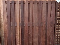 5x hardhouten tuinschermen, diverse maten en modellen - afbeelding 3 van  7