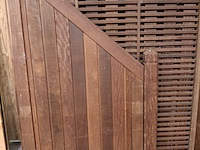 5x hardhouten tuinschermen, diverse maten en modellen - afbeelding 5 van  7