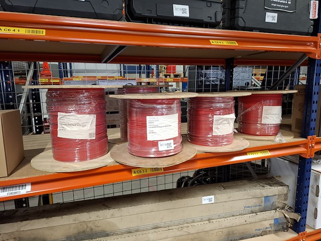 5x haspel met solar kabel á 250 meter athilex, h1z2z2-k red dca - 4 mm² - afbeelding 1 van  2