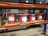 5x haspel met solar kabel á 250 meter athilex, h1z2z2-k red dca - 4 mm²