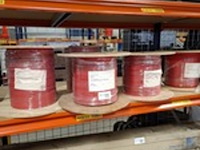 5x haspel met solar kabel á 250 meter, athilex, h1z2z2-k red dca - 4 mm² - afbeelding 1 van  2