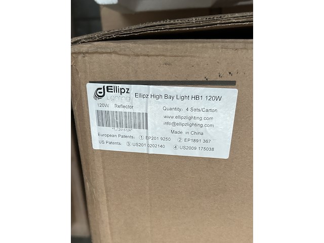 5x high bay light hb1 120w met industriële kap ellipz lighting - afbeelding 4 van  7