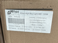 5x high bay light hb1 120w met industriële kap ellipz lighting - afbeelding 4 van  7