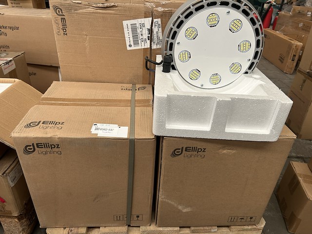 5x high bay light hb1 120w met industriële kap, ellipz lighting - afbeelding 5 van  6