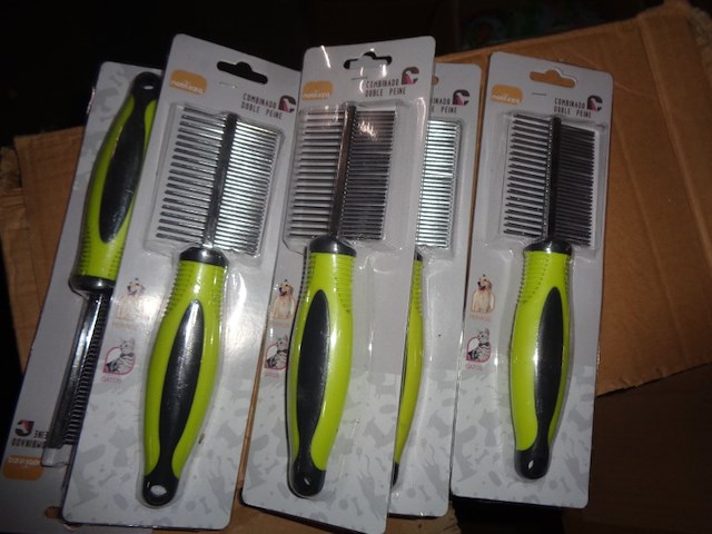 5x honden en kattenborstel - afbeelding 1 van  3