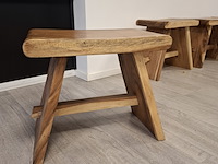 5x houten krukje - afbeelding 5 van  6