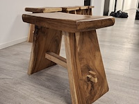 5x houten krukje - afbeelding 6 van  6