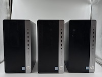 5x hp prodesk 600 g3/g4 mt desktop - i5, 8gb, 256gb ssd, win 11 pro, zwart, 2018