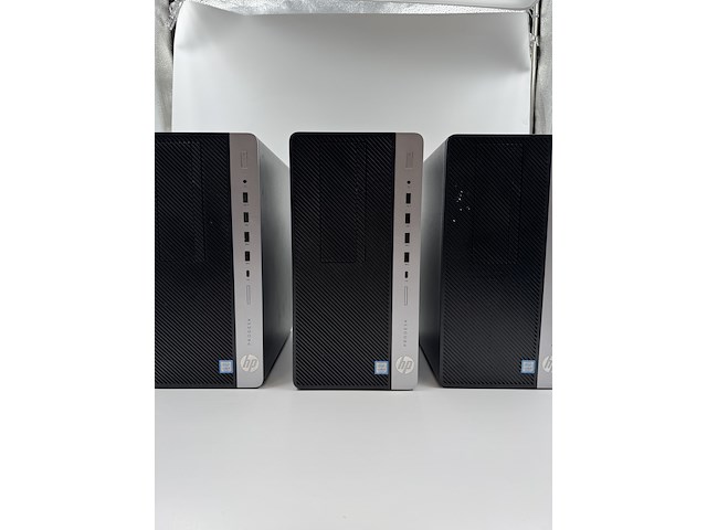 5x hp prodesk 600 g3/g4 mt desktop - i5, 8gb, 256gb ssd, win 11 pro, zwart, 2018 - afbeelding 7 van  13