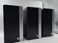 5x hp prodesk 600 g3/g4 mt desktop - i5, 8gb, 256gb ssd, win 11 pro, zwart, 2018 - afbeelding 8 van  13