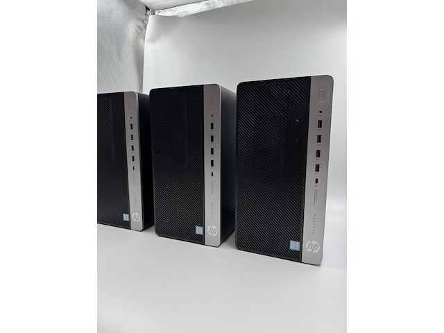 5x hp prodesk 600 g3/g4 mt desktop - i5, 8gb, 256gb ssd, win 11 pro, zwart, 2018 - afbeelding 9 van  13