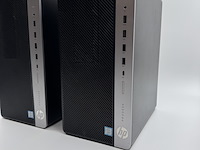 5x hp prodesk 600 g3/g4 mt desktop - i5, 8gb, 256gb ssd, win 11 pro, zwart, 2018 - afbeelding 13 van  13