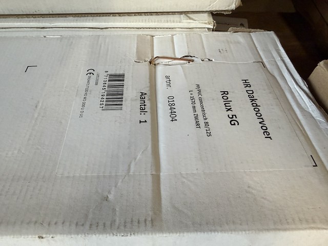 5x hr dakdoorvoer concentrisch pp ø80/125 mm t120 l=1570mm zwart, ubbink, rolux 5g - afbeelding 6 van  6