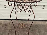 5x ijzeren bartafel hoogte 100 cm - afbeelding 1 van  3