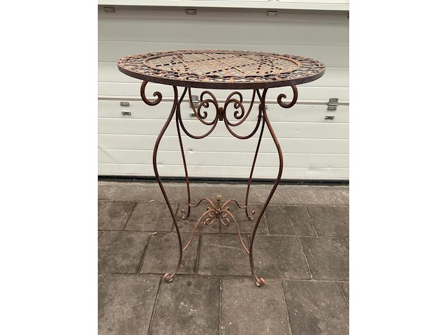 5x ijzeren bartafel hoogte 100 cm - afbeelding 1 van  3