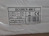 5x infrarood paneel 400 watt, ecosun, type u, wit, 2024 - afbeelding 6 van  7