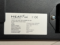 5x infraroodpaneel heatfun, infrapanel basic, zwart en wit - afbeelding 3 van  3