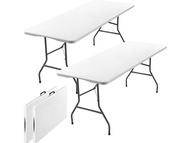 5x inklapbare tafel, vouwtafel 180x70x73 cm - afbeelding 1 van  3