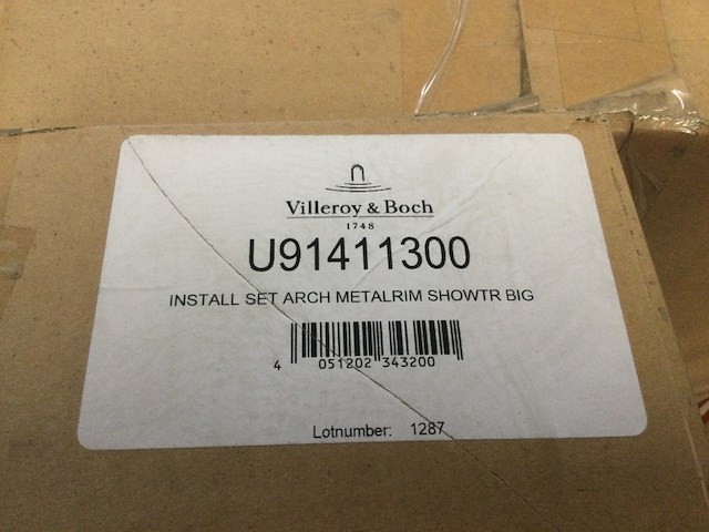 5x installatieset douchevloer dragerset villeroy & boch, u91411300 - afbeelding 3 van  3