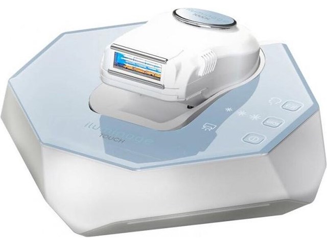 5x ipl lichtontharing met 5 verschillende opzetstukken, iluminage, wit, 2020 - afbeelding 1 van  3