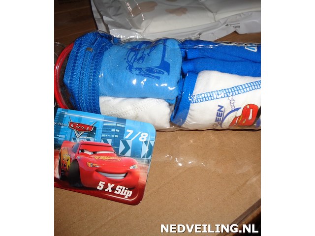 5x jongensslip cars 7/8 jaar - afbeelding 2 van  3