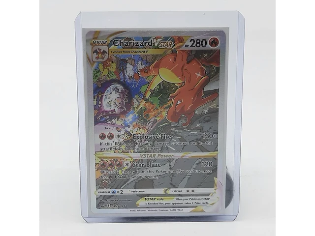 5x kaart, pokémon, o.a. charizard v promo f swsh260 - afbeelding 15 van  16