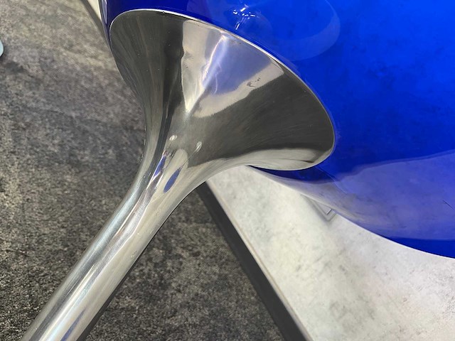 5x kartell ero s - blauwe draaibare kuipstoel - afbeelding 3 van  13