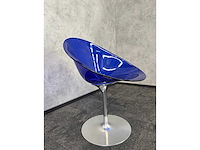 5x kartell ero s - blauwe draaibare kuipstoel - afbeelding 10 van  13