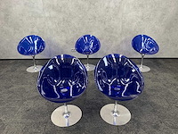 5x kartell ero s - blauwe draaibare kuipstoel - afbeelding 2 van  13
