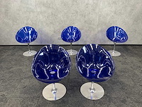 5x kartell ero s - blauwe draaibare kuipstoel - afbeelding 3 van  13