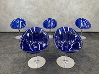 5x kartell ero s - blauwe draaibare kuipstoel - afbeelding 12 van  13