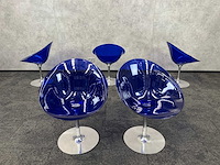 5x kartell ero s - blauwe draaibare kuipstoel - afbeelding 6 van  13
