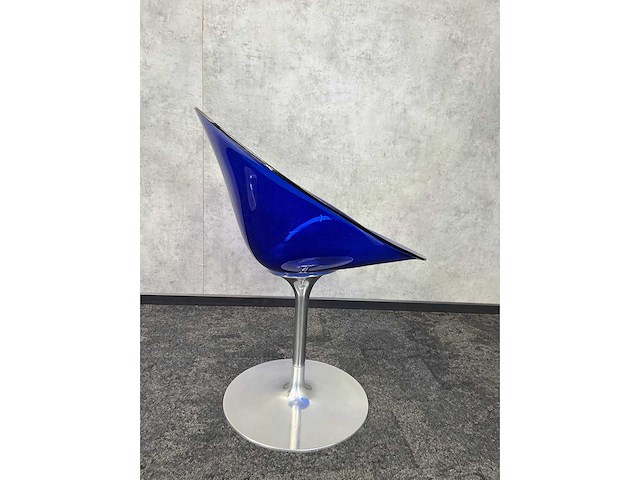 5x kartell ero s - blauwe draaibare kuipstoel - afbeelding 7 van  13