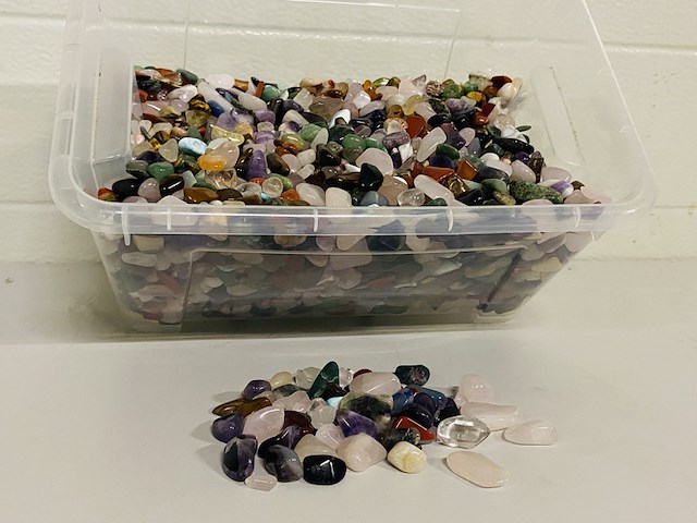 5x kilo trommelstenen mix xs - afbeelding 1 van  3