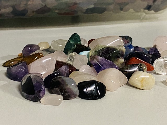 5x kilo trommelstenen mix xs - afbeelding 2 van  3