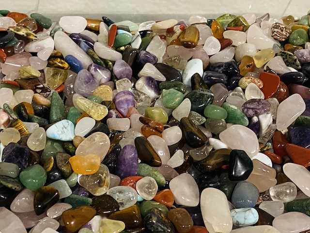 5x kilo trommelstenen mix xs - afbeelding 3 van  3