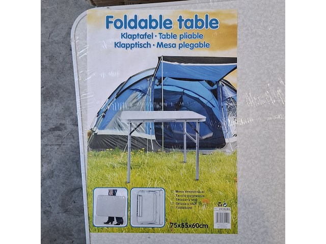 5x klaptafel, wit - afbeelding 1 van  3