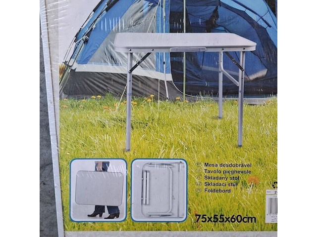 5x klaptafel, wit - afbeelding 2 van  3