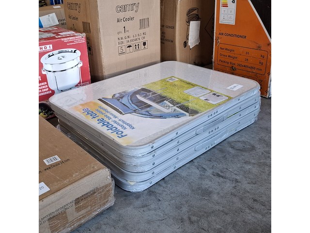 5x klaptafel, wit - afbeelding 3 van  3