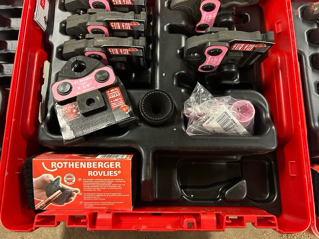 5x koffers met in totaal 25 persbekken rothenberger - afbeelding 3 van  4
