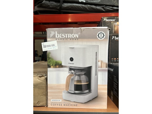 5x koffiezetapparaat bestron, nordic home acm500scaw - afbeelding 1 van  3