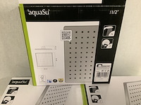 5x kop voor stortdouche vierkant aqua su, tratus, chroom - afbeelding 2 van  2