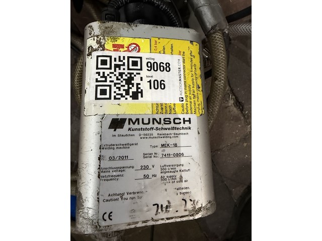 5x kunststof-extrusie lasmachine, munsch, mek-18 - afbeelding 2 van  2