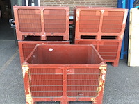 5x kunststof kisten, rood/bruin - afbeelding 1 van  3