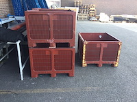 5x kunststof kisten, rood/bruin - afbeelding 3 van  3
