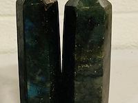 5x labradoriet obelisk 6-zijdig - afbeelding 3 van  7