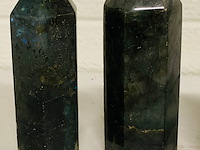 5x labradoriet obelisk 6-zijdig - afbeelding 5 van  7